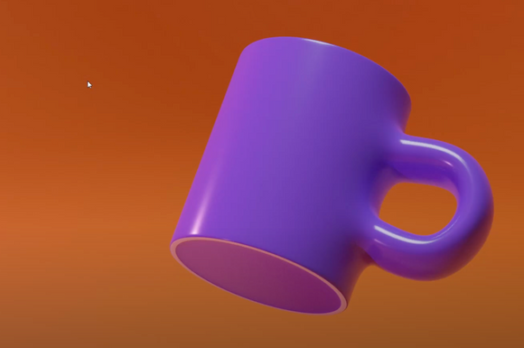 Blenderで作成したマグカップ